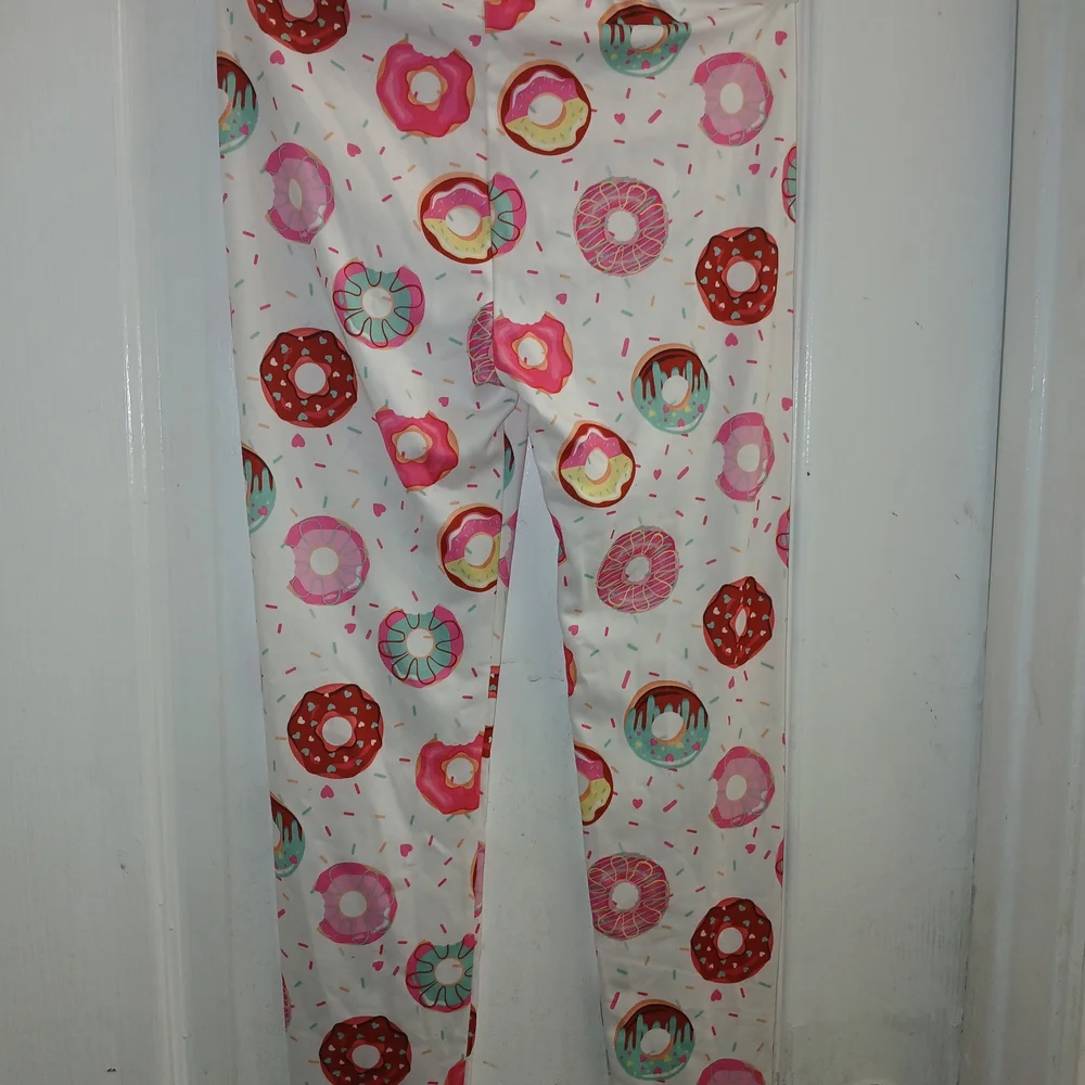 Colorful Donut Print Kids Pajama Set
